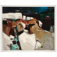 Alexander Nepote, Snow Ridge Cascade, oil and tempera on canvas