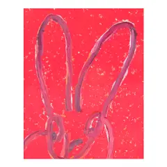 Sparkle by Hunt Slonem, oil, resin and acrylic with diamond dust on wood, sold Jul 2025