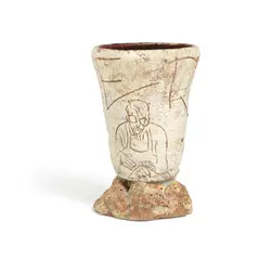 Robert Carston Arneson, Vern Vase, glazed and incised stoneware