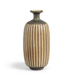 Striped Vase with Flared Rim by Harrison McIntosh, glazed stoneware, sold Jul 2025