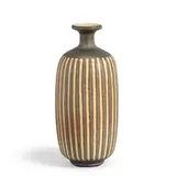 Harrison McIntosh, Striped Vase with Flared Rim, glazed stoneware