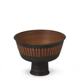 Harrison McIntosh, Striped Compote, glazed stoneware
