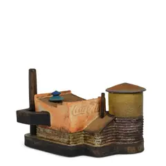 Daniel Anderson, Chicago Water Tower T-Pot, stoneware, with raised signature 'DA'