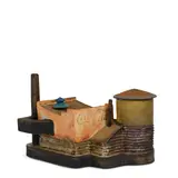 Daniel Anderson, Chicago Water Tower T-Pot, stoneware, with raised signature 'DA'