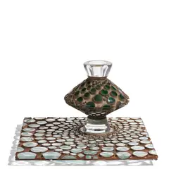 Michael Glancy, Vessel on Stand, Glancy 2006' on underside of glass stand