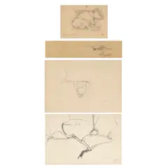 Stylized Branches and Stylized Insects by Carlo Bugatti, sold Mar 2025