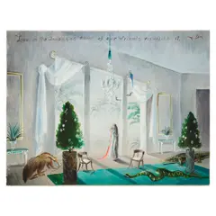 Gilbert Adrian, Love in the Tropics as Some of Our Friends Visualize It, oil on canvas, apparently unsigned
