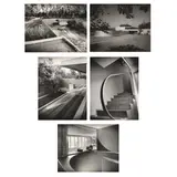 Julius Shulman, Exterior and Interior Photographs of the Josef von Sternberg House designed by Richard Neutra (Five Works), gelatin silver prints, each stamped 'PHOTOGRAPH BY JULIUS SHULMAN' verso