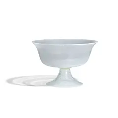 'Lattimo Mezza Filigrana' Footed Bowl by Carlo Scarpa, sold Mar 2025