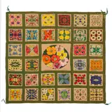 Eszter Haraszty, Flower-Bed Quilt with Poppy Circle