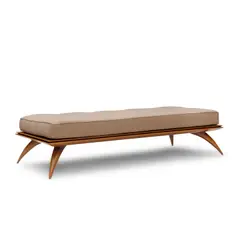 Paul Mathieu, Bianca Daybed, for Ralph Pucci, walnut, upholstery