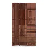 Leroy Setziol, Untitled Wall Relief, teak, carved initials 'LIS' on underside, with applied tag reading 'ROY SETZIOL 1967' along side