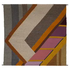 Space Warp (Tapestry) by Charlotte Funk, woven wool, sold Mar 2025