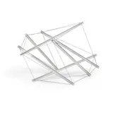 Kenneth Snelson, Untitled Maquette, aluminum and steel, etched 'K