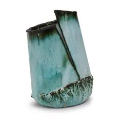 June Schwarcz, Vessel Form (#732), electroplated copper and enamel