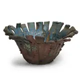 June Schwarcz, Vessel Form, electroplated copper and enamel