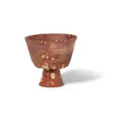 Beatrice Wood, Red Chalice, partially glazed earthenware