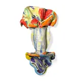 'Giglio' by Betty Woodman, glazed earthenware in three parts, impressed 'WOODMAN', offered Mar 2025