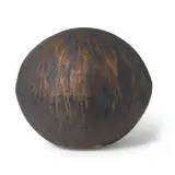 Full Moon (Alchemy Gold Moon) by Toshiko Takaezu, glazed stoneware with rattle, incised twice with maker's mark, offered Mar 2025
