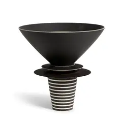 Roseline Delisle, Série Noire 1, glazed porcelain, incised 'Roseline Delisle SÉRIE NOIRE 1 97'