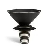 Roseline Delisle, Série Noire 1, glazed porcelain, incised 'Roseline Delisle SÉRIE NOIRE 1 97'