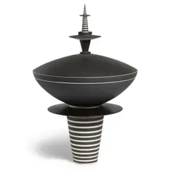 Roseline Delisle, Série Noire 2, glazed porcelain, incised 'Roseline Delisle SÉRIE NOIRE 2, 97'