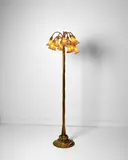 Twelve-Light 'Lily' Floor Lamp by Tiffany Studios, gilt bronze, offered Jun 2025