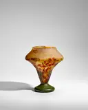 Vase by Cristallerie Daum, blown glass, overlaid and acid-etched, cameo mark 'Daum Nancy' and Cross of Lorraine, offered Jun 2025