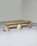 Roberto Sironi, 'RUINS Palymyra' Bench, cast bronze, selenite, a semi-transparent crystalline gypsum, edition of 6 + 2AP