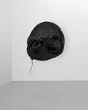 Magdalena Abakanowicz, Black Ball Abakan, woven and dyed jute over steel armature