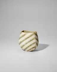 John Ward, Vase, hand-built stoneware, impressed with artist's monogram