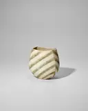 John Ward, Vase, hand-built stoneware, impressed with artist's monogram