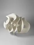 Eva Hild, 'Extension Loop 1079', hand-built stoneware clay, silicate paint, stamp-signed '1079 EVA HILD 07'
