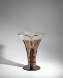 Table Lamp by Carlo Nason, for Mazzega, cast glass, chrome-plated steel, offered Jun 2025