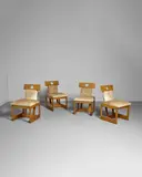 Sergio Rodrigues, Set of Four 'Cuiaba' Dining Chairs