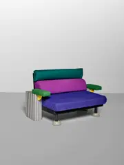 'Lido' Sofa by Michele de Lucchi, laminate over wood, lacquered wood, enameled steel, upholstery, offered Jun 2025