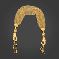 Line Vautrin, Collier La pêche miraculeuse, Bronze doré