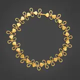 Line Vautrin, Collier Lacets, Bronze doré
