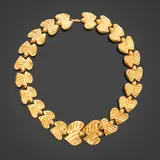 Line Vautrin, Collier, Bronze doré