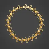 Line Vautrin, Collier Lacets, Bronze doré