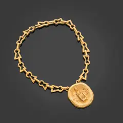 Collier Saint Foi by Line Vautrin, Bronze doré, sold Oct 2025