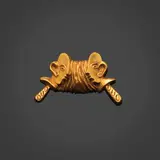 Line Vautrin, Broche Marottes, Bronze doré