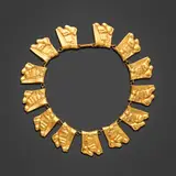 Line Vautrin, Collier Berthe aux grands pieds, Bronze doré