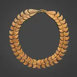 Line Vautrin, Collier Vertèbres, Bronze doré