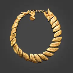 Line Vautrin, Collier Dragon, Bronze doré