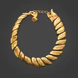 Line Vautrin, Collier Dragon, Bronze doré