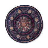 Paule Leleu, Tapis circulaire, A signed circular rug in hand-knotted wool pile by Paule Leleu circa 1942-1946