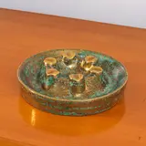 Jules Leleu & Jean Mayodon, Cendrier, A signed ashtray in glazed ceramic by Jules Leleu and Jean Mayodon circa 1943-1961