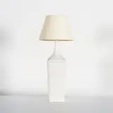 Denise Gatard, Lampe de table, A monogrammed table lamp in glazed ceramic by Denise Gatard circa 1960