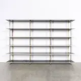 Gerrit Rietveld, Rare bibliothèque R 12, A rare 'R 12' bookcase in lacquered wood, tubular steel and lacquered steel by Gerrit Thomas Rietveld for Metz & Co circa 1930